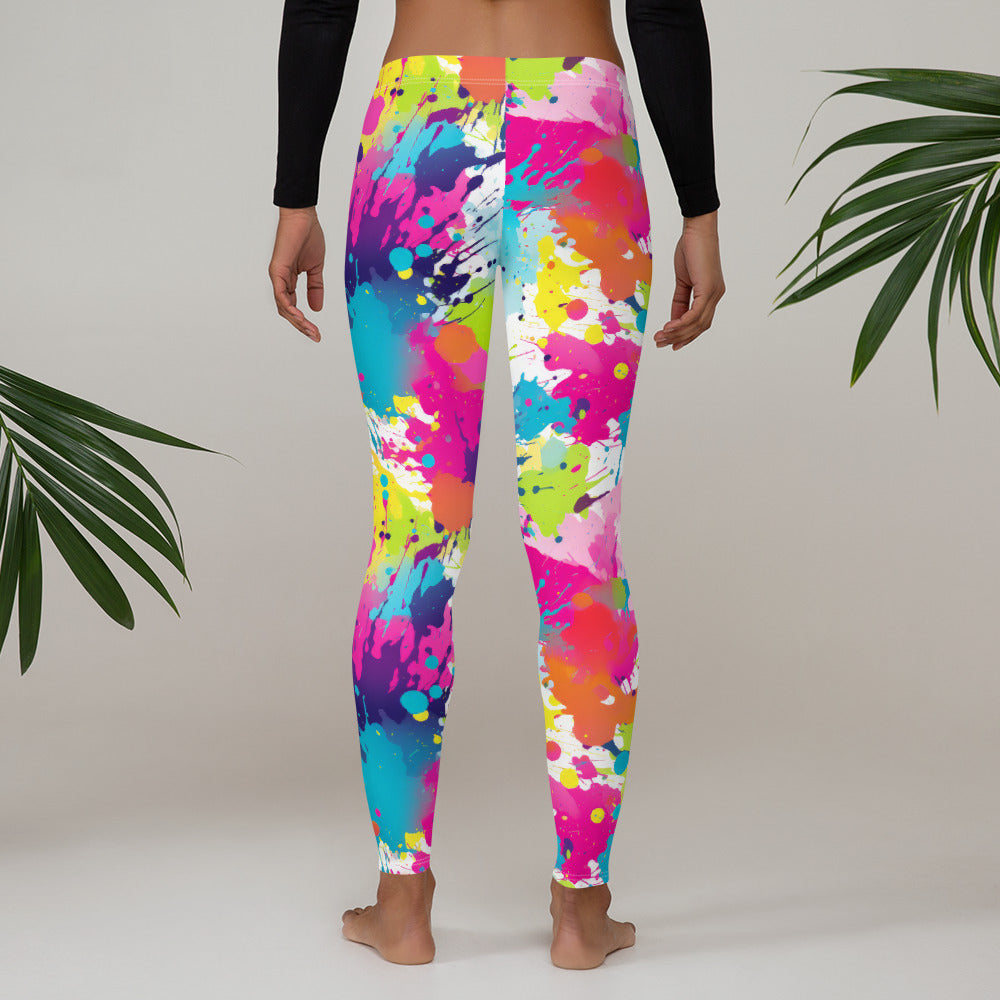 Color Splash Mid-Waist Leggings